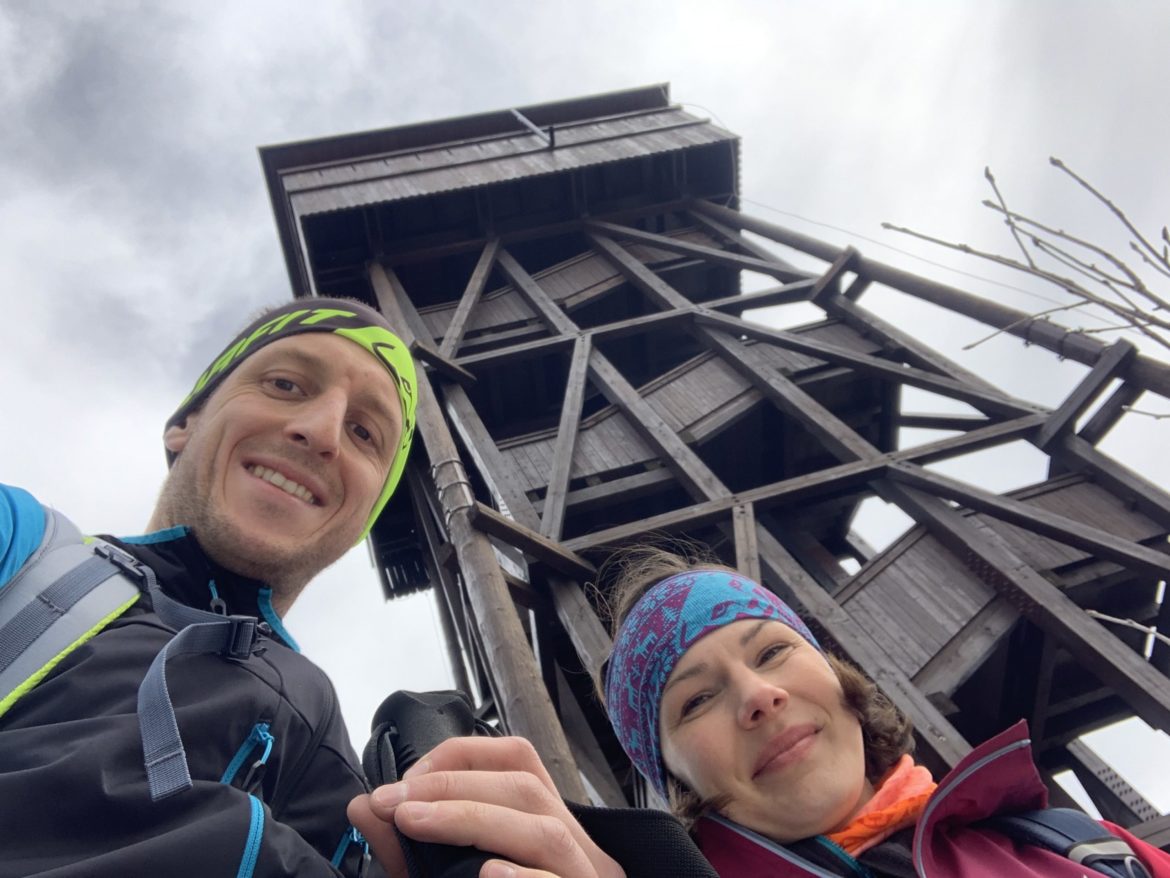 Gorc z wieżą widokową w Gorcach